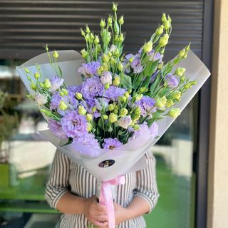 Buchet 9 eustoma lavender