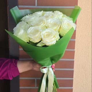 Buchet Trandafiri Albi 15