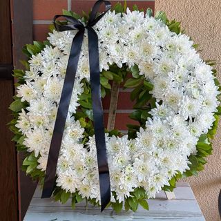 Coroană Funerară Crizantemă