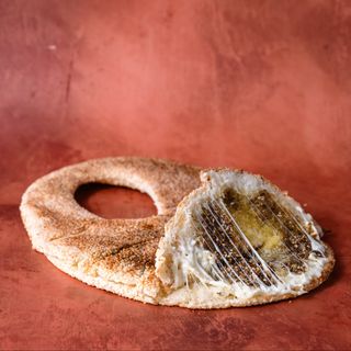 Kaake zaatar and cheese