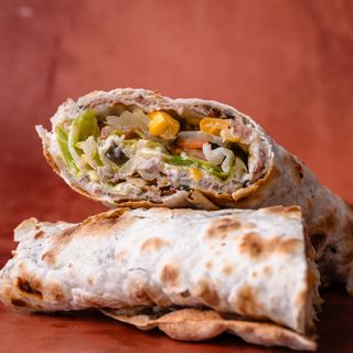 Mankoushe kafta and mozzarella