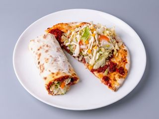 Mankoushe sujuk and mozzarella