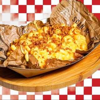 Pulled pork mac and cheese