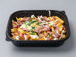 Loaded fries -Egg&Bacon