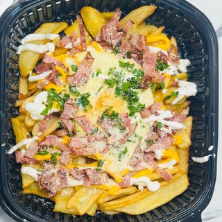 Loaded fries -Egg&Bacon