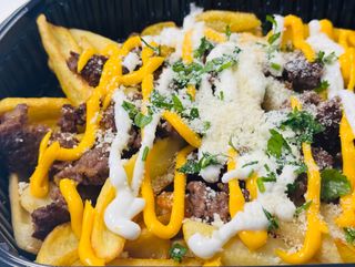 Loaded fries Angus