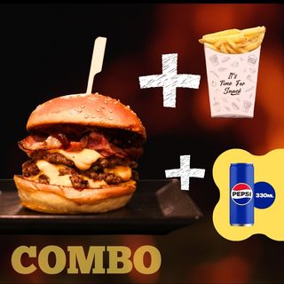 Combo Tripple trouble + Cartofi + Pepsi
