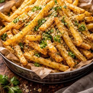 Cartofi cu usturoi ,Patrunjel si parmesan