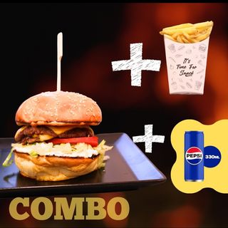 Combo Fresh Burger + Cartofi + Pepsi