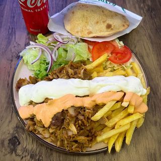 Kebab la farfurie +Cola