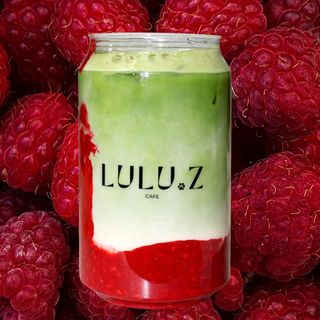 Sugar free raspberry matcha