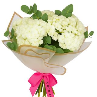 Buchet din 3 Hortensia alba
