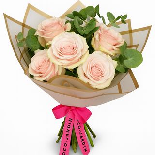 Buchet din 5 trandafiri Pink Mondial