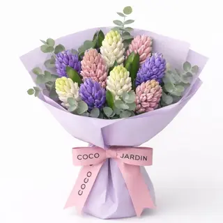 Buchet din 9 zambile multicolore