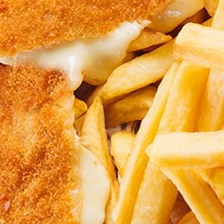 Cașcaval pane cu cartofi