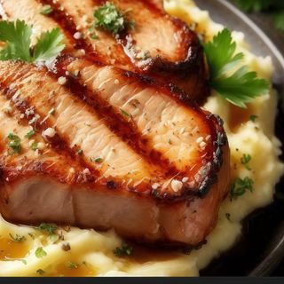 Cotlet de porc în sos de vin la cuptor
