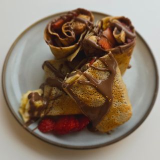 Clătita cu Nutella și Căpșuni