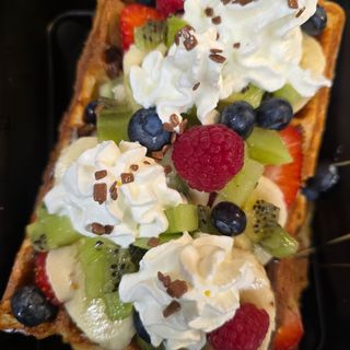 Waffles Belgiene Fruits