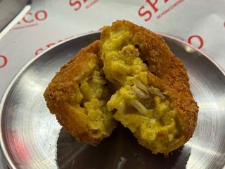 Fried Pasta Carbonara