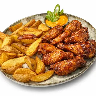 Honey fire wings
