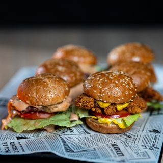 Mini Burger vita+pui (8buc)