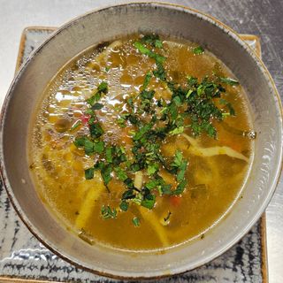 Ciorba de cocos cu taitei de casa