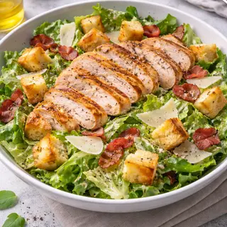 Salată Caesar cu piept de curcan