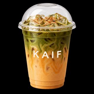 Iced Pumpkin Spice Matcha Latte