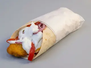 Snitel la lipie cu Feta