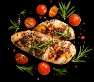 Piept de pui la plită