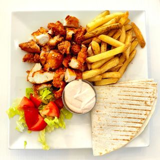 Shawarma crispy farfurie