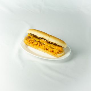 CHEESE VOLCANO HOT DOG