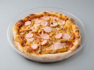 Pizza cu crenvursti si cartofi prajiti Ø 32cm