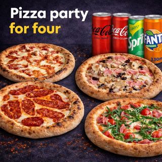 Party Pizza for Four
