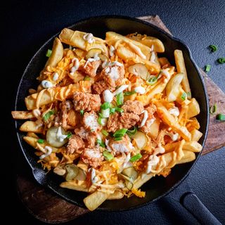 Loaded fries & Crispy chicken
