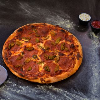 Pizza Pepperoni and Jalapeno NY
