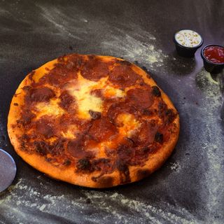 Pizza Spicy Salami and Gorgonzola NY