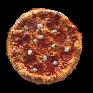 Pizza Spicy Salami and Gorgonzola NY