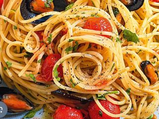 Spaghetti e cozze alla Tarantina