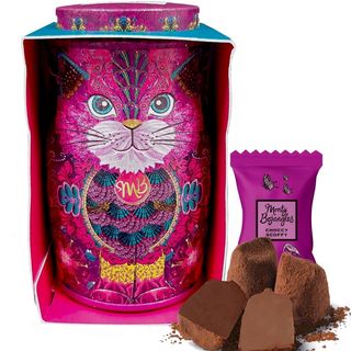 Trufe de ciocolata Monty Bojangles – Cutie metalica Pink Cat Mini 36g