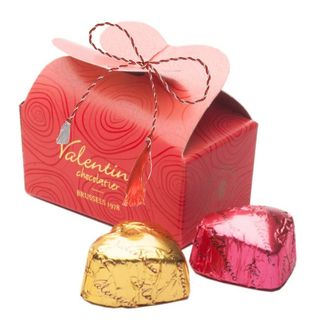 Mini Ballotine cu 2 praline ciocolata belgiana Valentino Chocolatier