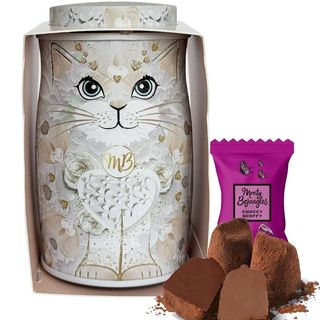 Trufe de ciocolata Monty Bojangles – Cutie metalica White Rose Mini 36g