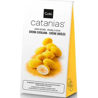 Migdale caramelizate cu ciocolata alba si crema catalana 80g