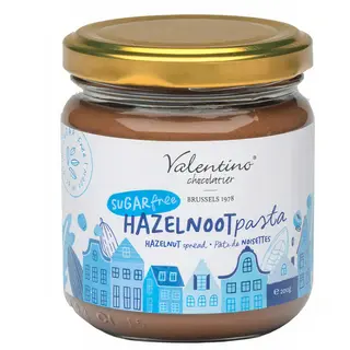 Crema de ciocolata cu alune fara zahar Valentino Chocolatier