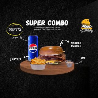 Super Combo Snooze Burger