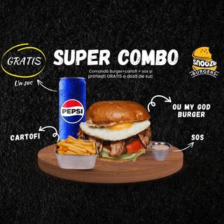 Super Combo Ou My God Burger