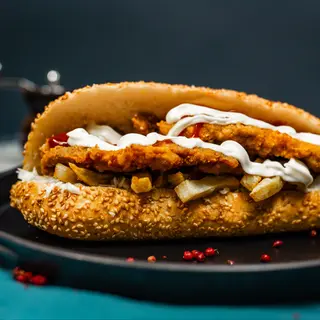 Sandwich cu piept de pui