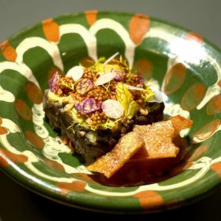 Pate de pui si texturi din porc