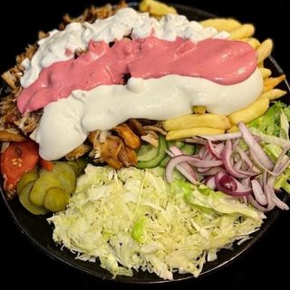 Shaorma vită la farfurie