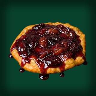 Langos cu dulceata prune